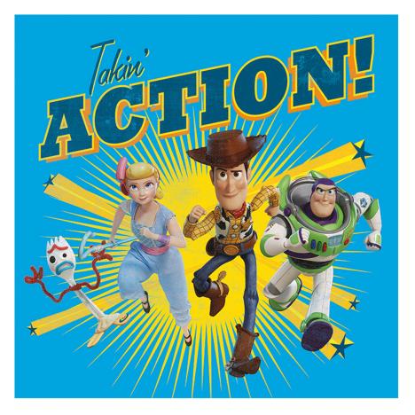 Toy Story 4 Takin' Action Canvas Print (30cm x 30cm) £13.99